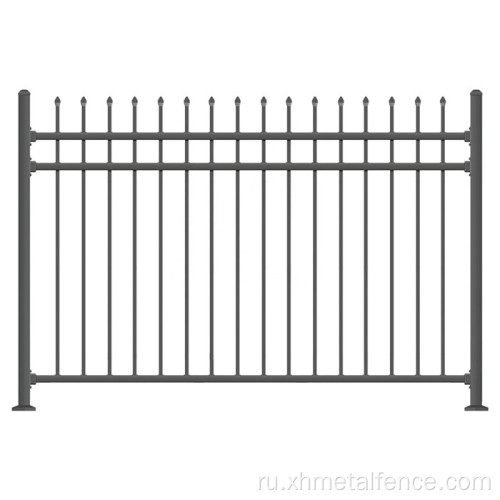 Кованый железо копья верхний металлический садовый забор сталь сталь